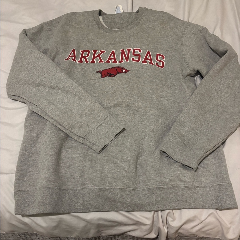 Gray Arkansas Men's Sweater